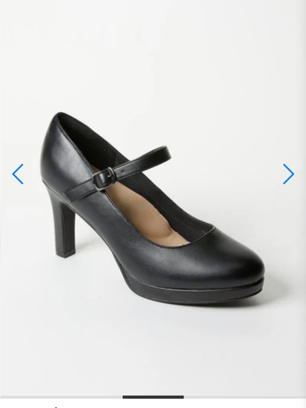 Black Mary Jane Heel Pump